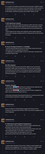 Screenshot of a lengthy mastodon thread about a study researching the effects of LLM usage on cognitive brain processes. Link to the thread for better machine reading is contained in the post body.